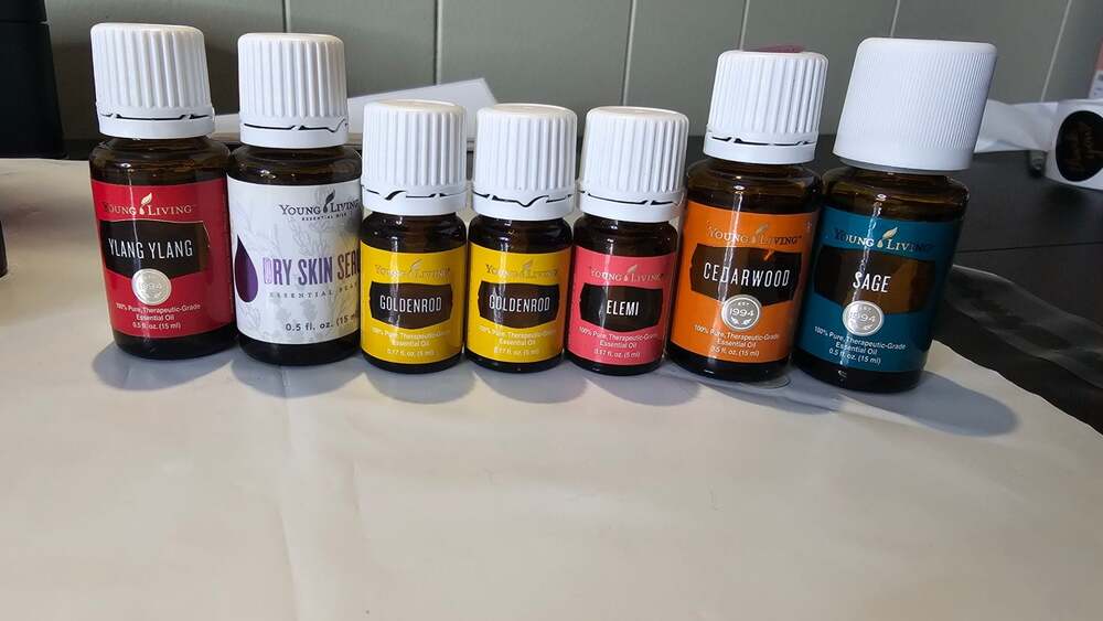 Young Living Assorted Essential Oils and Serum Collection (7-Piece Lot)